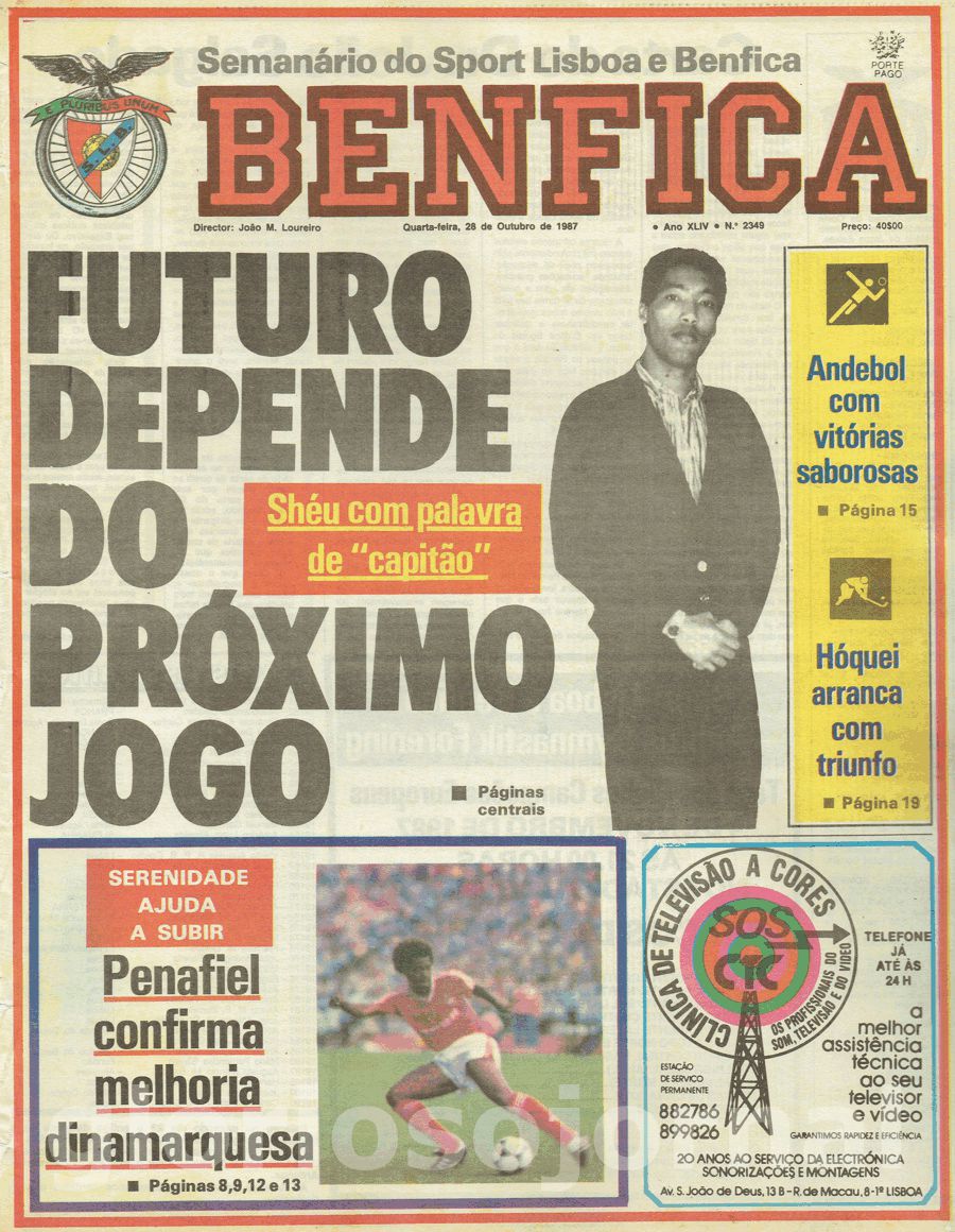 jornal o benfica 2349 1987-10-28